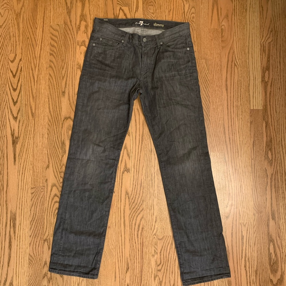 7 for all Mankind “Slimmy” Grey Jeans Size 31
